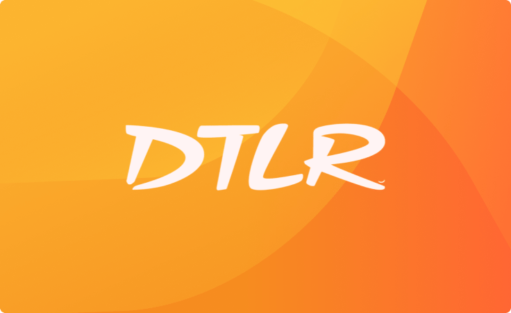 DTLR orangefarbener Hintergrund